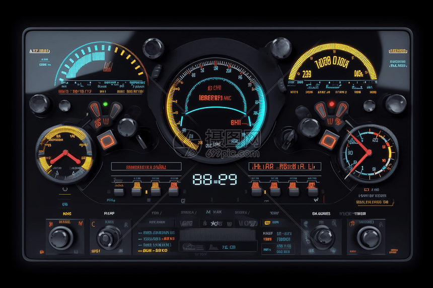 赛车模拟仪表板图片