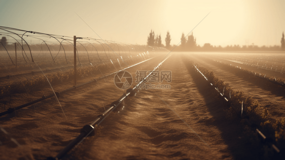 灌溉系统的特写图片