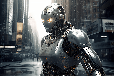 未来的城市机器人图片
