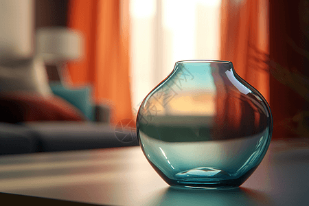 彩色玻璃花瓶模型图背景图片