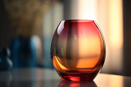 彩色玻璃花瓶设计图图片