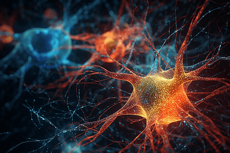 神经元概念背景图片