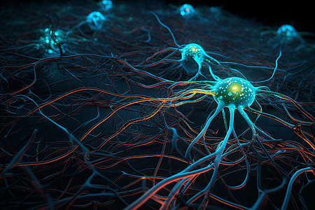 抽象神经细胞图片