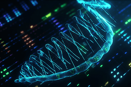 抽象基因数据图片