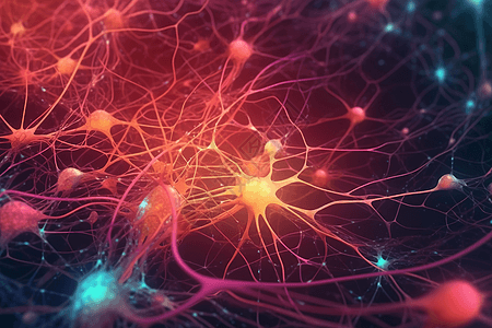 抽象神经元背景图片