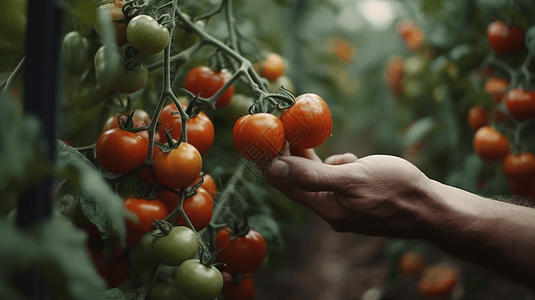 新鲜西红柿培养图片