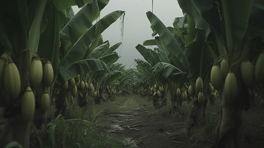 香蕉种植园场景图片