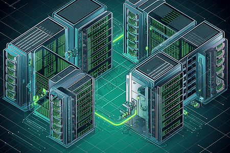 IT部门数据服务器高清图片