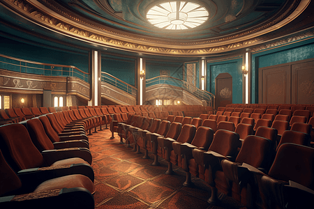复古剧院座位图片