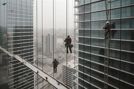 高建筑的户外工作高清图片