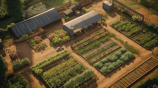 社区农业种植场景图片
