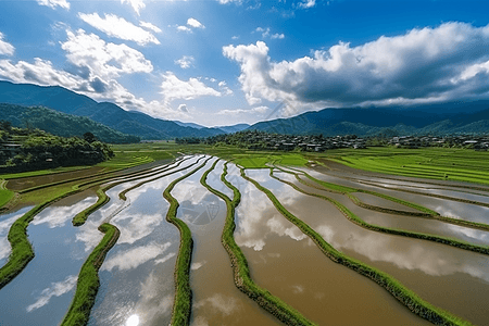 航拍风景图片