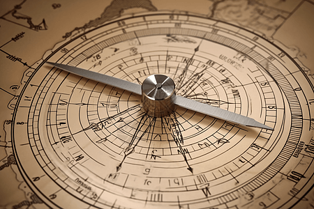 复古指南针背景图片