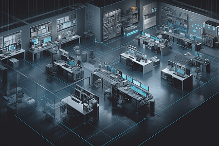 科技感实验研发工作室背景图片