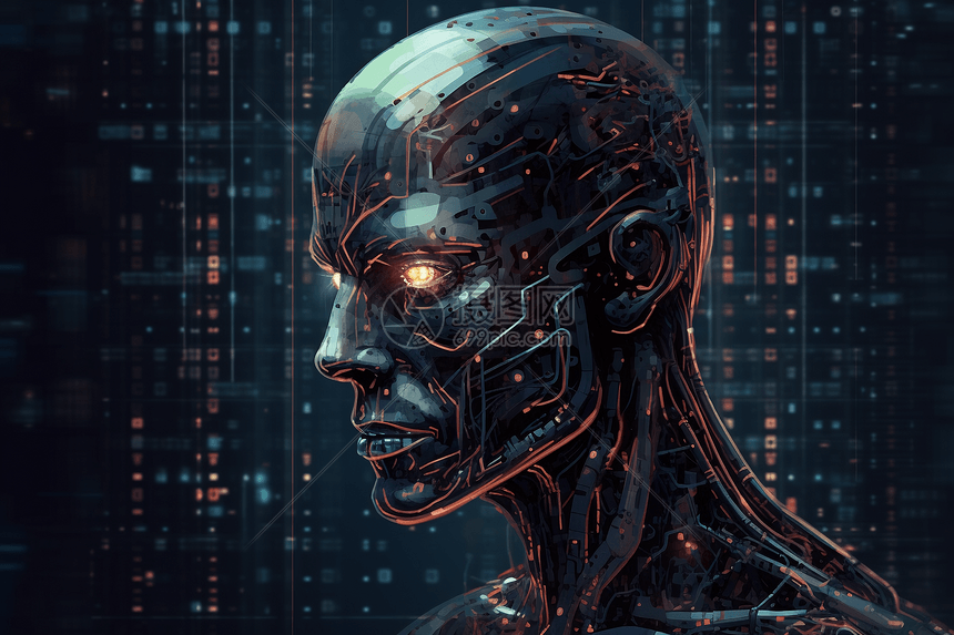 人工智能机器人图片素材-正版创意图片600024605-摄图网