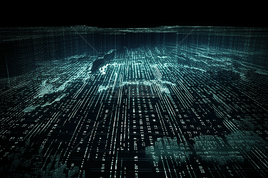 二进制数字科技背景图片