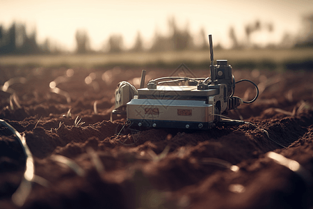 机器人土壤监测背景图片