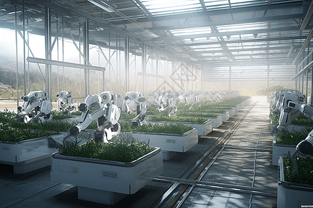 未来智能农业机器人图片