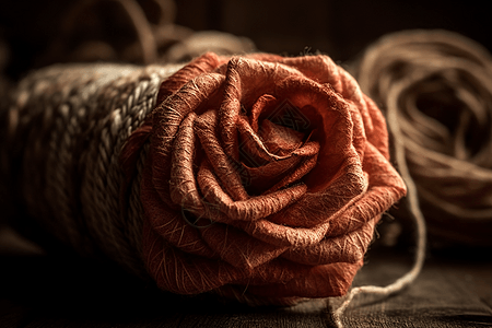 羊毛毛毡玫瑰手工品图片