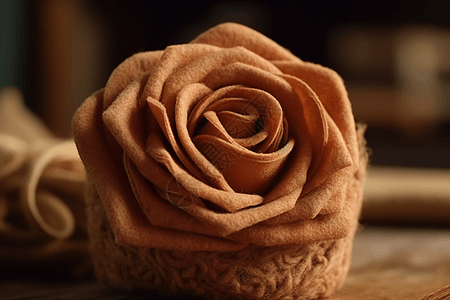 羊毛毡玫瑰图片