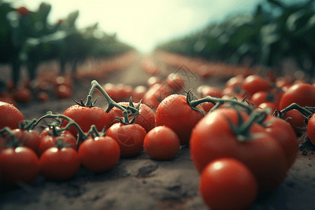 3d渲染逼真的 番茄图片