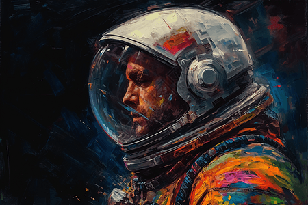 漂浮在星系的宇航员插画图片下载-正版图片600026263-摄图网