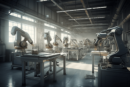 工厂的智能机器人图片
