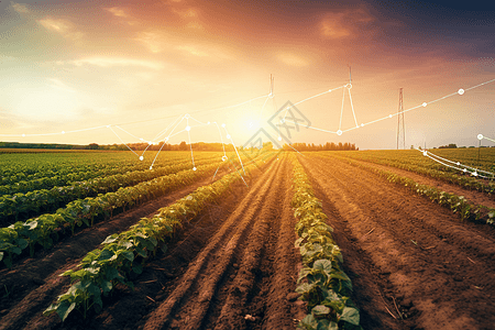 科技农业生产背景图片