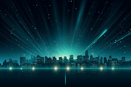 灯光科技城市背景图片