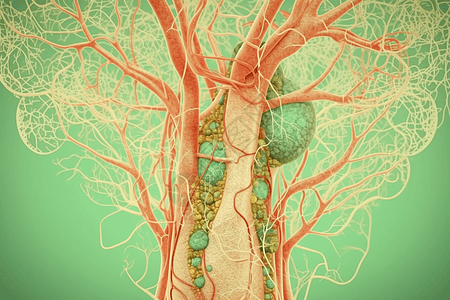 创意淋巴系统背景图片