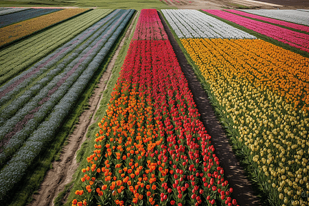 郁金香花海图片