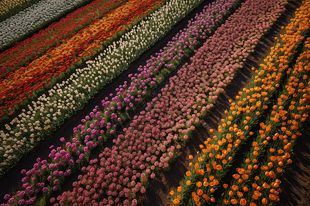 郁金香花丛图片