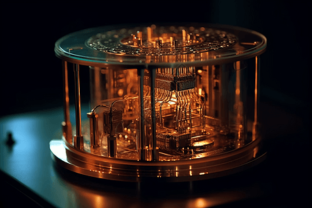 强大的量子计算机背景图片
