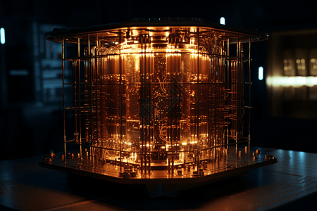 强大的量子计算机背景图片