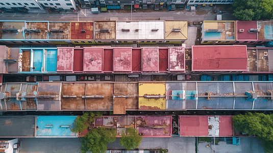 中国工厂鸟瞰航拍背景