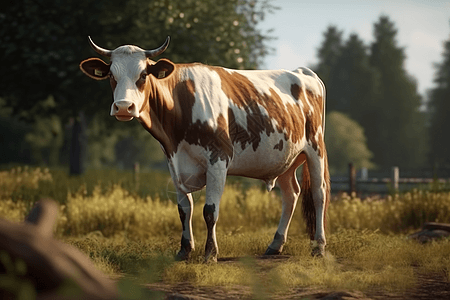 农业健康的奶牛图片