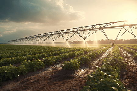 科技灌溉农作物图片