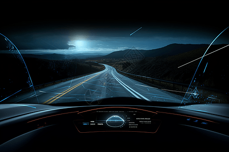 未来汽车挡风玻璃:图片