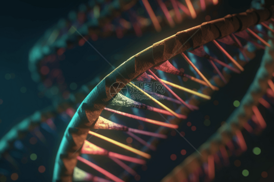 彩色DNA背景图片