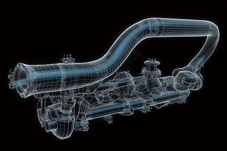 汽车排气管背景图片