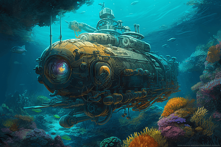 水下潜艇图片