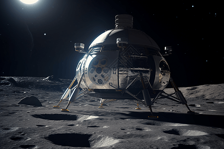 月球栖息飞船基地图片
