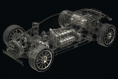 汽车动力传动系统结构图片