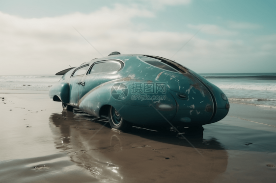 海边的异形汽车图片