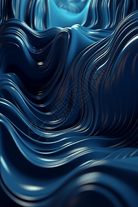 靛蓝色抽象3D图案图片