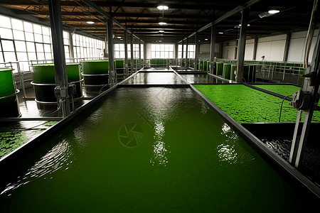 藻类养殖场图片