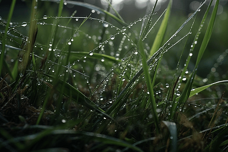 雨后的小草图片