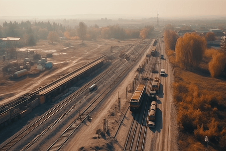 铁路建设图图片