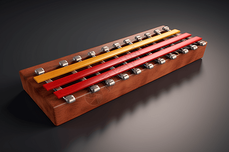 彩色木琴模型图片