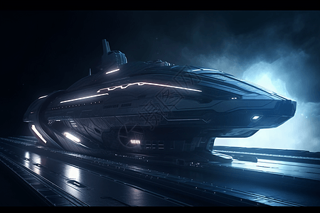 星空科技战舰背景图片